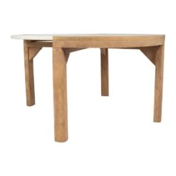 Table Basse Rond En Manguier Et Marbre Naturel Et Blanc D80cm - Agate 13 Table Basse Rond En Manguier Et Marbre Naturel Et Blanc D80cm - Agate -Magasin Général Pour La Maison 39985 packshot 5