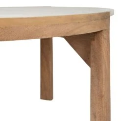 Table Basse Rond En Manguier Et Marbre Naturel Et Blanc D80cm - Agate 15 Table Basse Rond En Manguier Et Marbre Naturel Et Blanc D80cm - Agate -Magasin Général Pour La Maison 39985 packshot 6