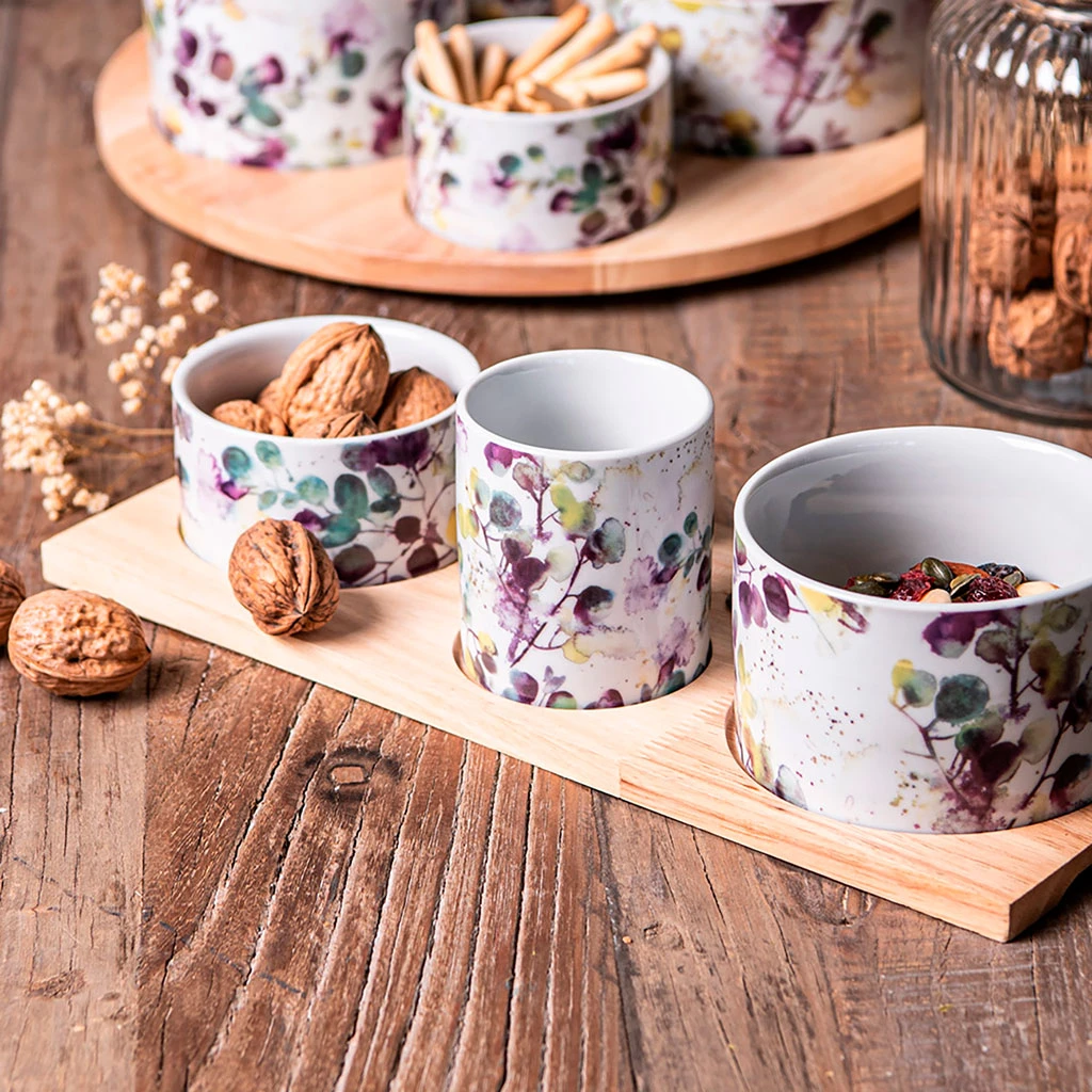 Service Apéritif 4 Pièces En Céramique - Garden 3 Service Apéritif 4 Pièces En Céramique - Garden – Image 3