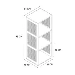 Etagère Module 3 Cases H99cm - Baia -Magasin Général Pour La Maison 664453 sch ma