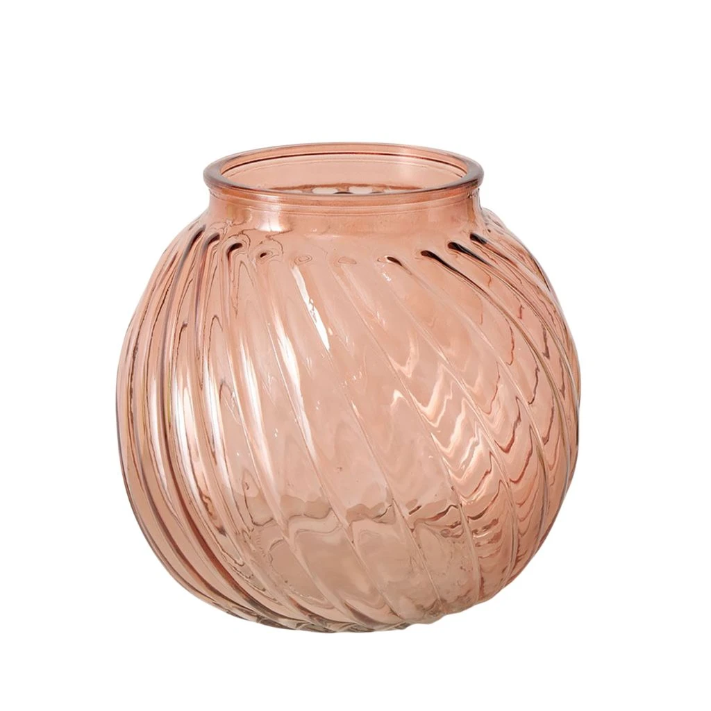 Vase En Verre Terracotta H14cm - Valea 1 Vase En Verre Terracotta H14cm - Valea