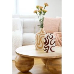 Table Basse Ronde En Manguier Naturel D79cm - Organic 9 Table Basse Ronde En Manguier Naturel D79cm - Organic -Magasin Général Pour La Maison 78159 amb