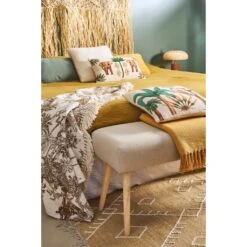 Banc En Lin Coton Et Pin écru - Element 7 Banc En Lin Coton Et Pin écru - Element -Magasin Général Pour La Maison 78680 amb