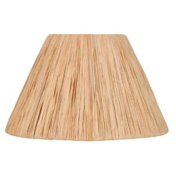 Abat-jour Conique En Raphia Naturel D25cm