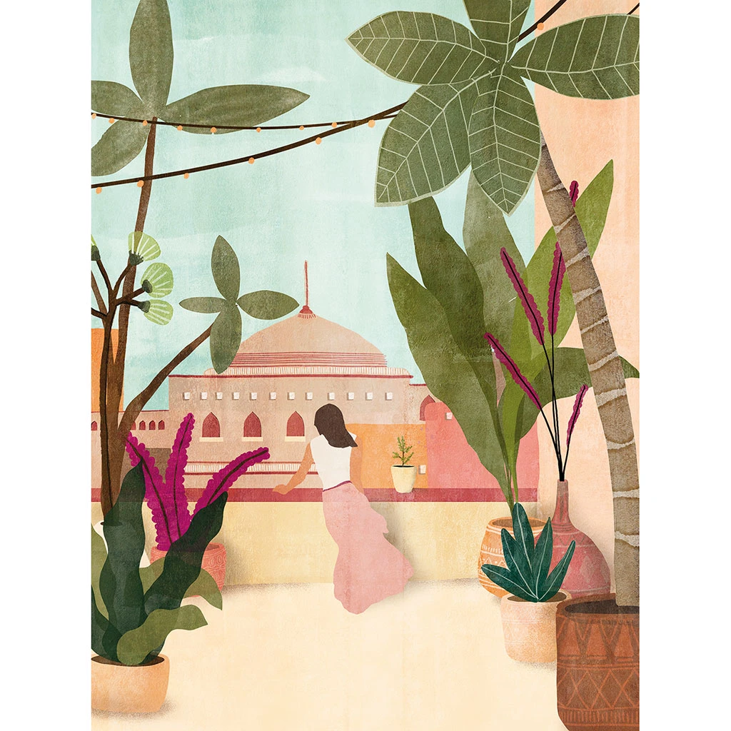 Affiche Femme Balcon 30x40cm 1 Affiche Femme Balcon 30x40cm