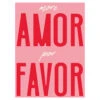 Affiche "More Amor Por Favor" 30x40cm
