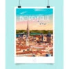 Affiche Ville Bordeaux 42x59.4cm