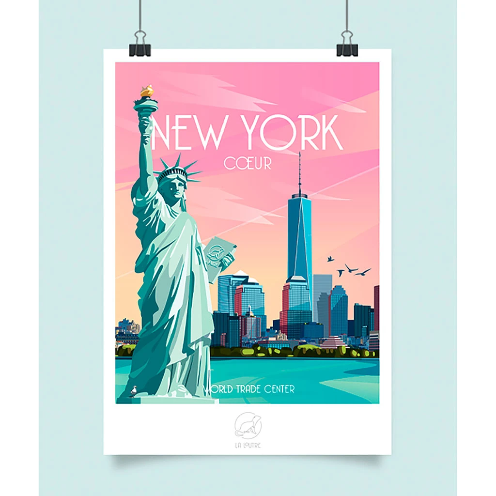 Affiche Ville New-York 42x59.4cm 1 Affiche Ville New-York 42x59.4cm