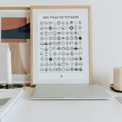 Affiche Visas De Voyages 50x70cm -Magasin Général Pour La Maison affiche visas de voyages 50x70cm 678481 678481 FRN03 WEB