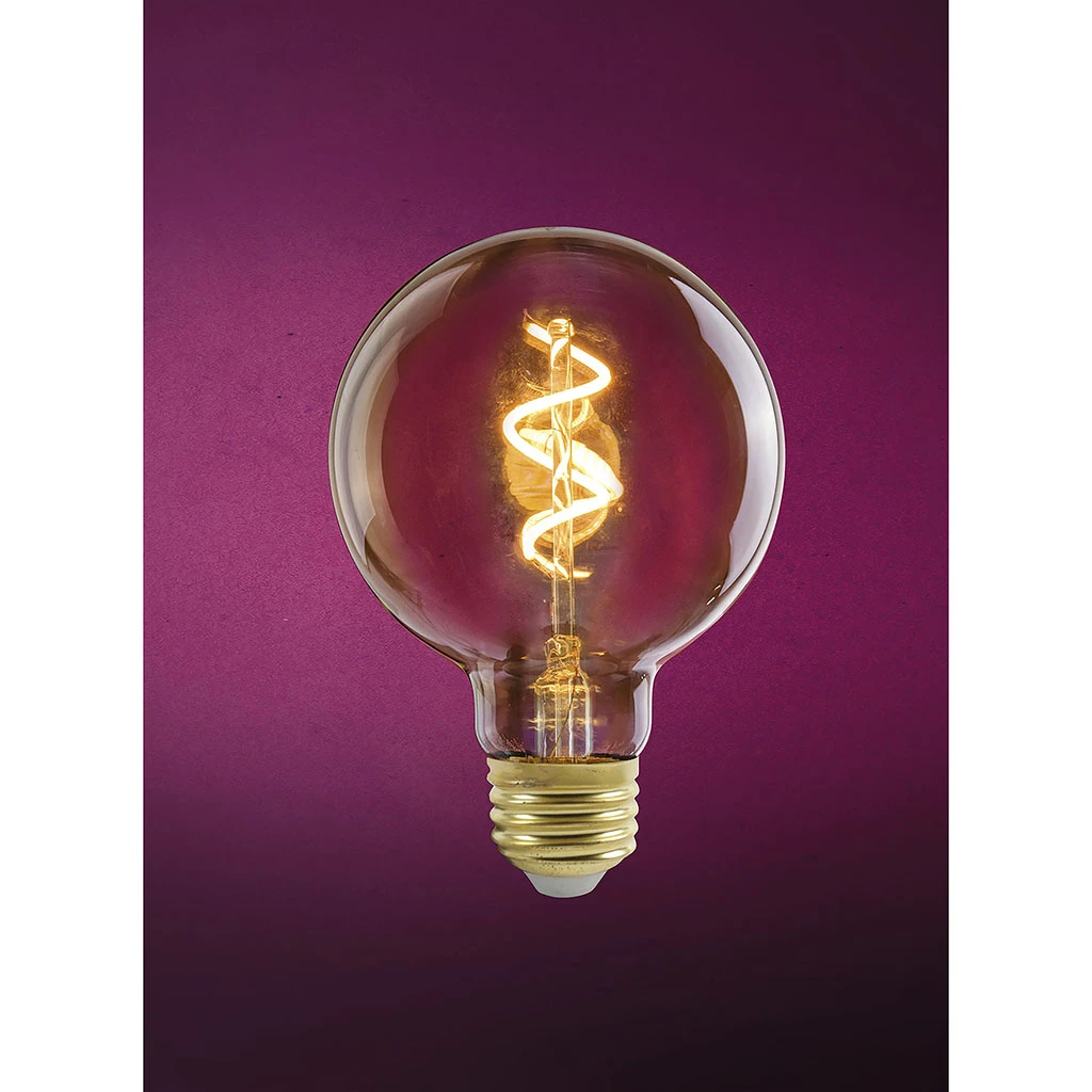 Ampoule Spirale Globe Ambree 3 Ampoule Spirale Globe Ambree – Image 3