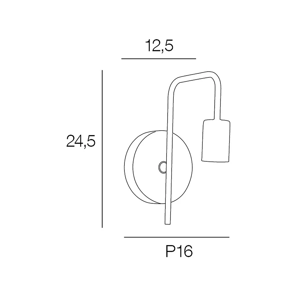 Applique Base Ronde En Bois Naturel Et Métal Noir 4 Applique Base Ronde En Bois Naturel Et Métal Noir – Image 4