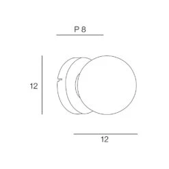 Applique En Metal Et Verre H12cm Alu Brosse - Seventy -Magasin Général Pour La Maison applique en metal et verre h12cm alu brosse seventy 622616 622616 FRN03 WEB 1