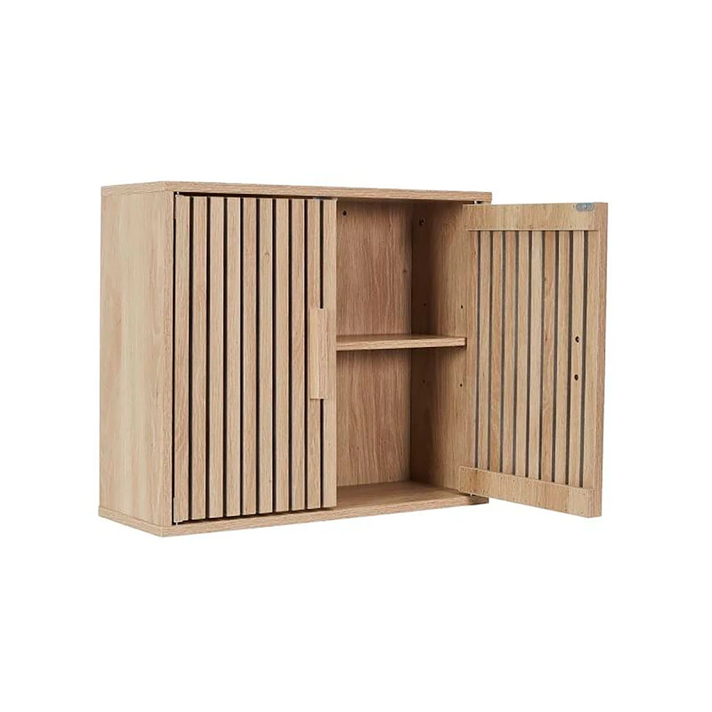 Armoire Murale 2 Portes En Bois 60xh50cm - Kara 2 Armoire Murale 2 Portes En Bois 60xh50cm - Kara – Image 2