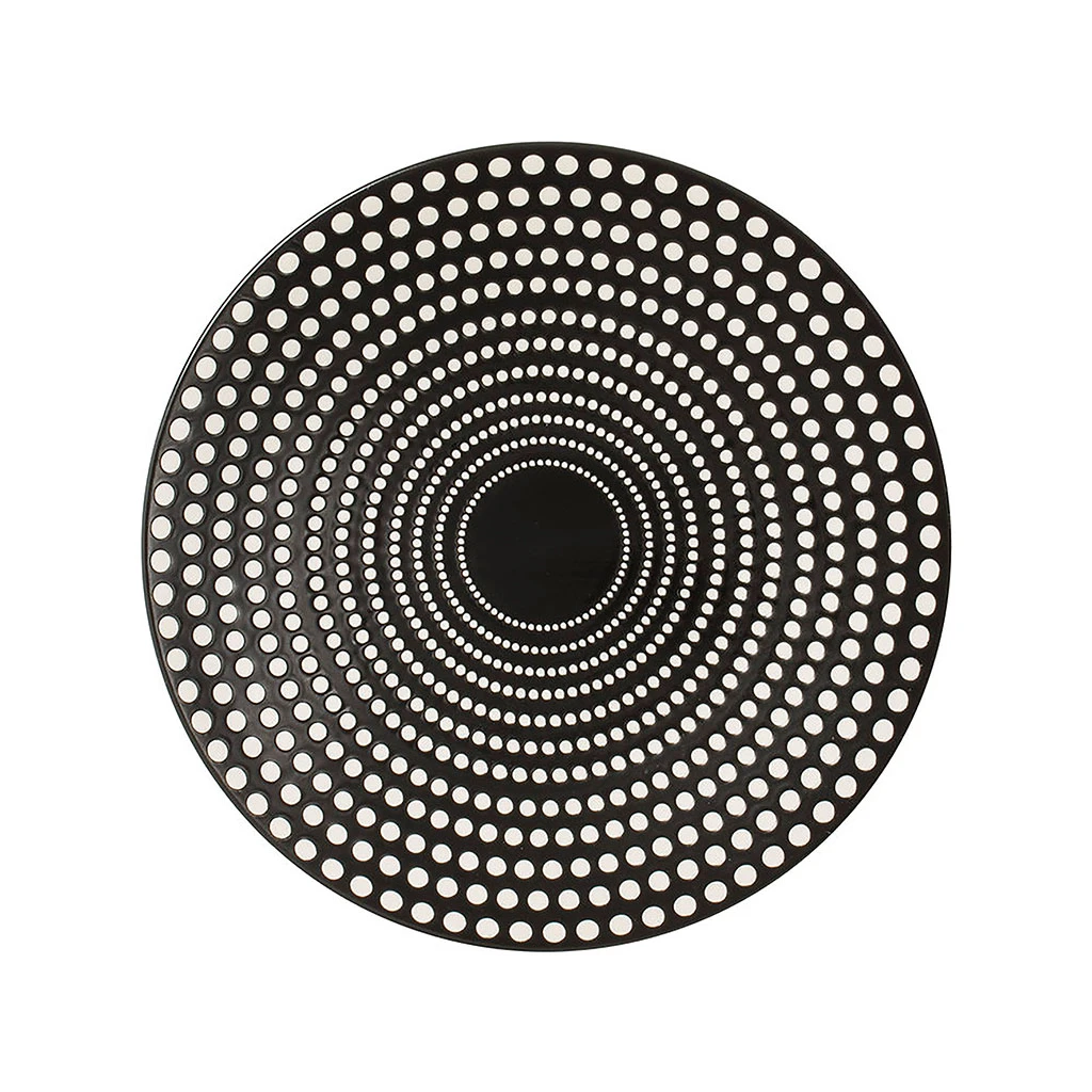 Assiette à Dessert En Grès Pois Noir D20.5cm - Galaxy 1 Assiette à Dessert En Grès Pois Noir D20.5cm - Galaxy