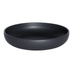 Assiette Calotte En Gres Noir D22cm - Uno