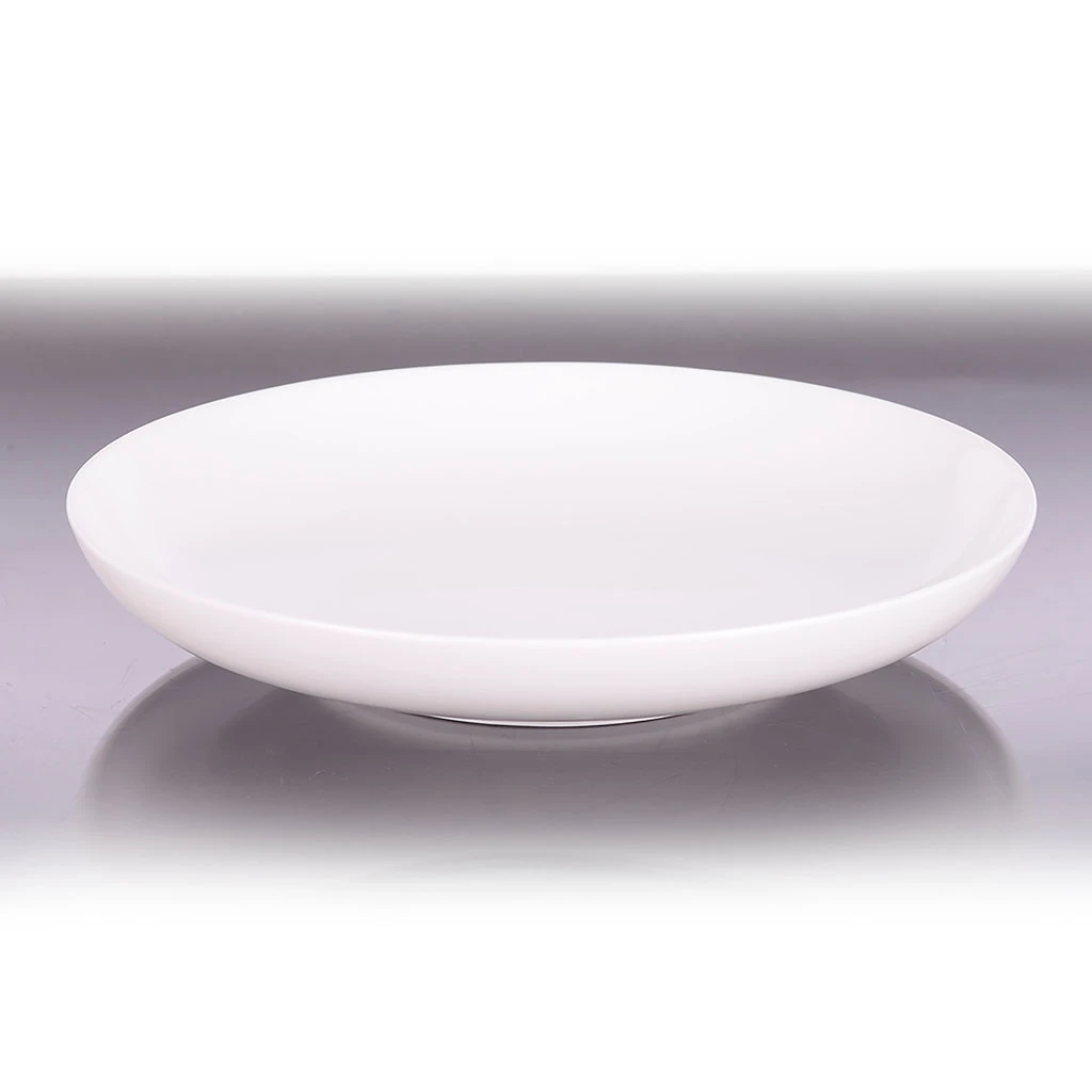 Assiette Calotte En Porcelaine Blanc D21.5cm - Selena 2 Assiette Calotte En Porcelaine Blanc D21.5cm - Selena – Image 2