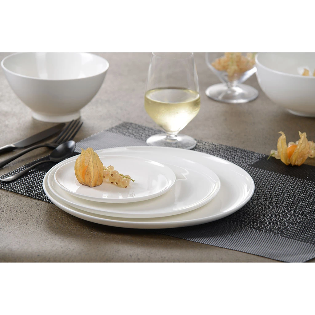 Assiette Calotte En Porcelaine Blanc D21.5cm - Selena 3 Assiette Calotte En Porcelaine Blanc D21.5cm - Selena – Image 3