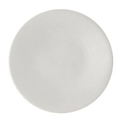 Assiette Plate En Grès Crème D27cm - Vesuvio