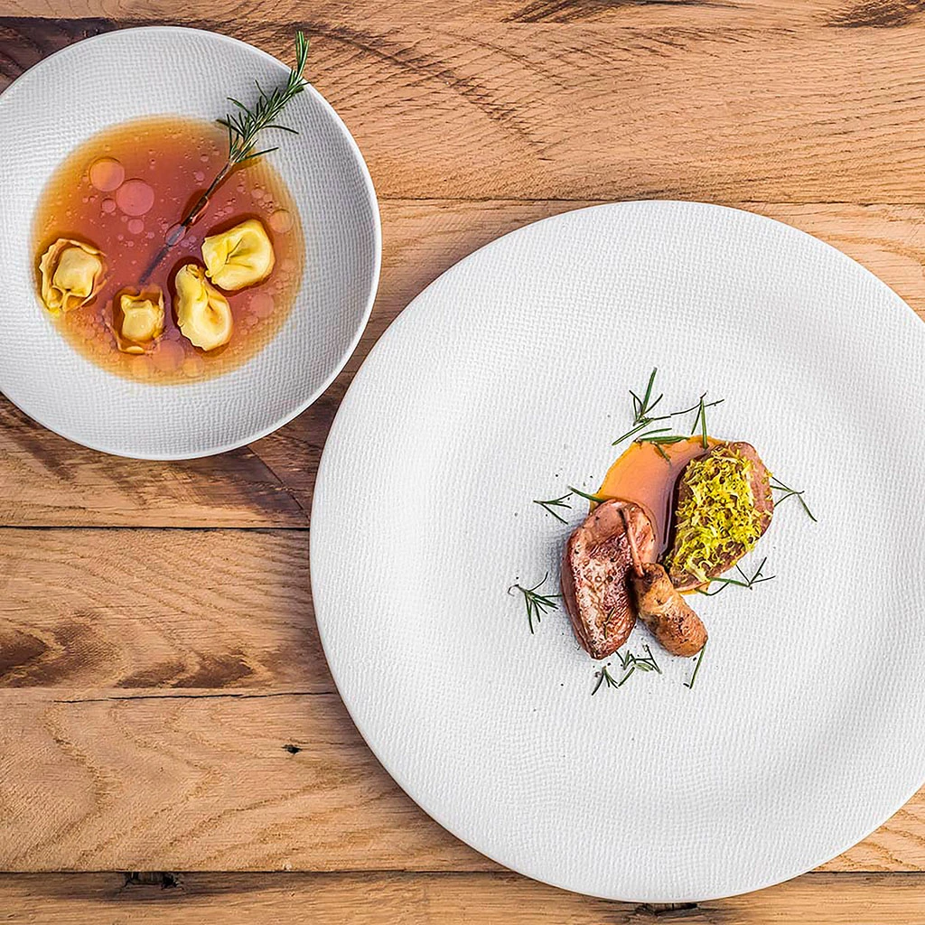 Assiette Plate En Grès Crème D27cm - Vesuvio 2 Assiette Plate En Grès Crème D27cm - Vesuvio – Image 2