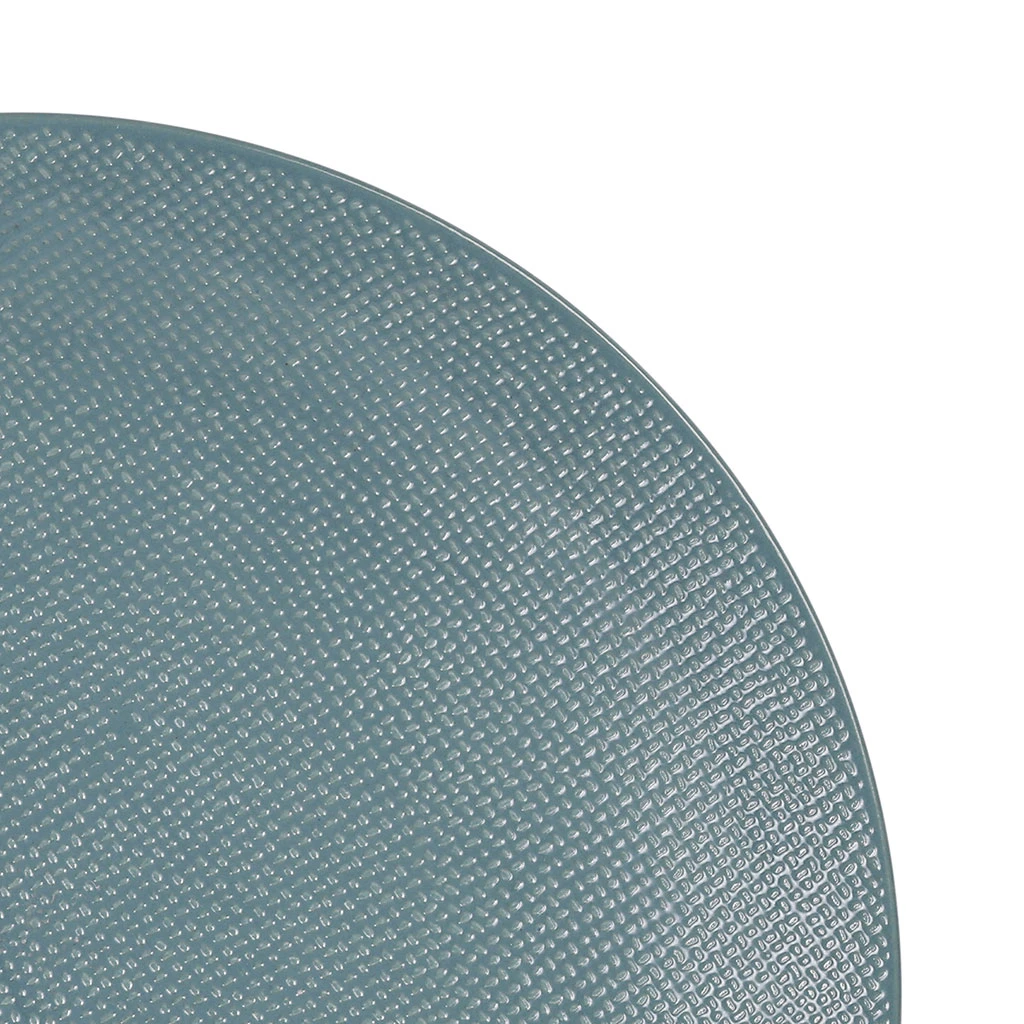 Assiette Plate En Gres Bleu D27cm - Vesuvio 3 Assiette Plate En Gres Bleu D27cm - Vesuvio – Image 3
