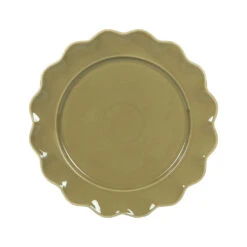 Assiette Plate En Grès Vert D27cm - Agra