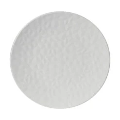 Assiette Plate En Porcelaine Blanche D27cm - Oasis