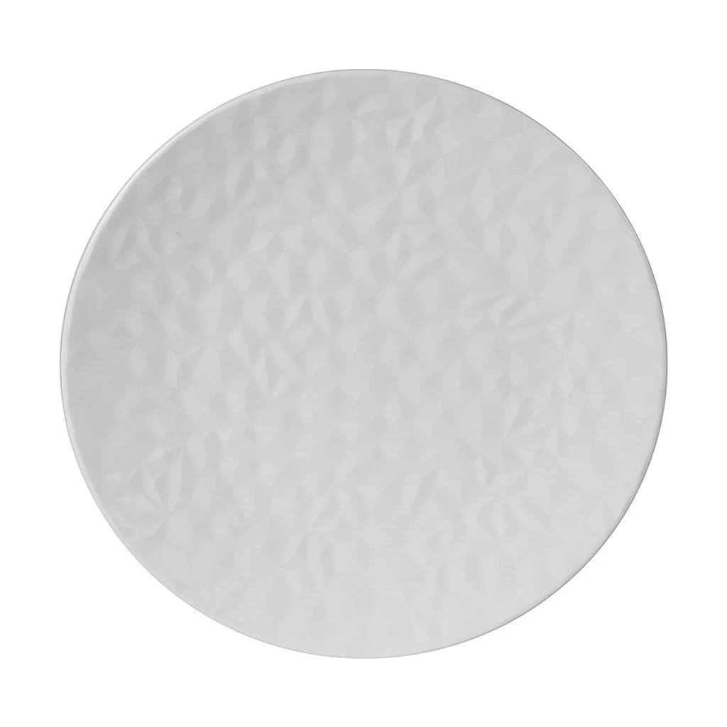 Assiette Plate En Porcelaine Blanche D27cm - Oasis 1 Assiette Plate En Porcelaine Blanche D27cm - Oasis