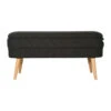 Banc Coffre Bouclette Anthracite - Eleonor