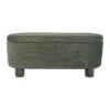Banc Coffre En Tissu Vert - Tessia