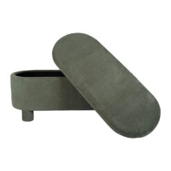 Banc Coffre En Tissu Vert - Tessia -Magasin Général Pour La Maison banc coffre en tissu vert tessia 78669 78669 DET04 WEB