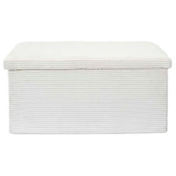 Banc Coffre Pliable En Tissu Côtelé Beige - Scarlett -Magasin Général Pour La Maison banc coffre pliable en tissu cotele beige scarlett 673379 673379 FRN03 WEB