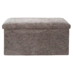 Banc Coffre Pliable En Tissu Côtelé Taupe - Scarlett 6 Banc Coffre Pliable En Tissu Côtelé Taupe - Scarlett -Magasin Général Pour La Maison banc coffre pliable en tissu cotele taupe scarlett 673377 673377 FRN03 WEB