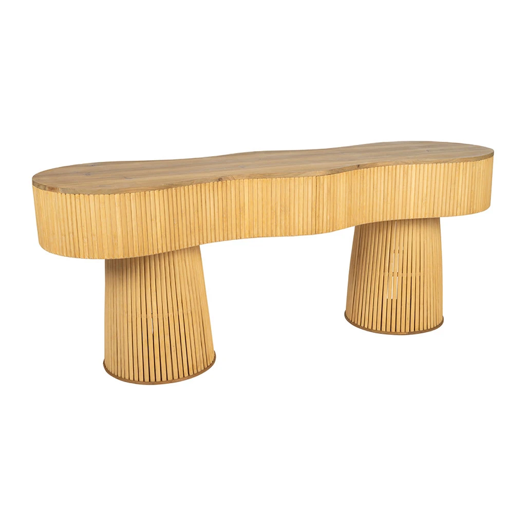 Banc En Bambou Et Sapin Naturel - Saori 2 Banc En Bambou Et Sapin Naturel - Saori – Image 2