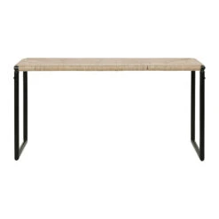 Banc En Jute Naturel Et Fer Noir - Madeira