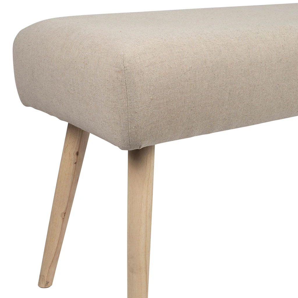 Banc En Lin Coton Et Pin écru - Element 4 Banc En Lin Coton Et Pin écru - Element – Image 4