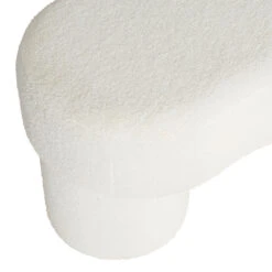 Banc Bouclette Et Fer Blanc - Organic 7 Banc Bouclette Et Fer Blanc - Organic -Magasin Général Pour La Maison banc en polyester et fer blanc organic 77574 77574 DET03 WEB