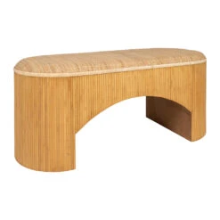 Banc En Rotin Et Bambou Naturel - Tamba -Magasin Général Pour La Maison banc en rotin et bambou naturel tamba 78254 78254 DET01 WEB