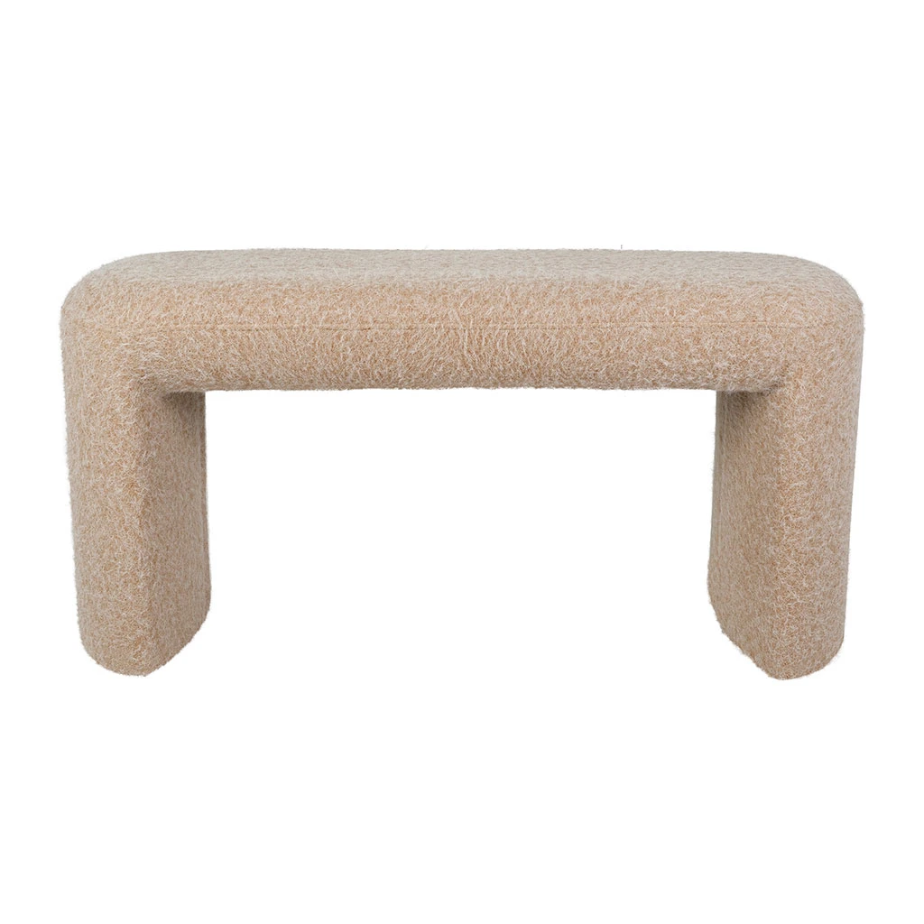 Banc En Tissu Beige - Tessia 1 Banc En Tissu Beige - Tessia