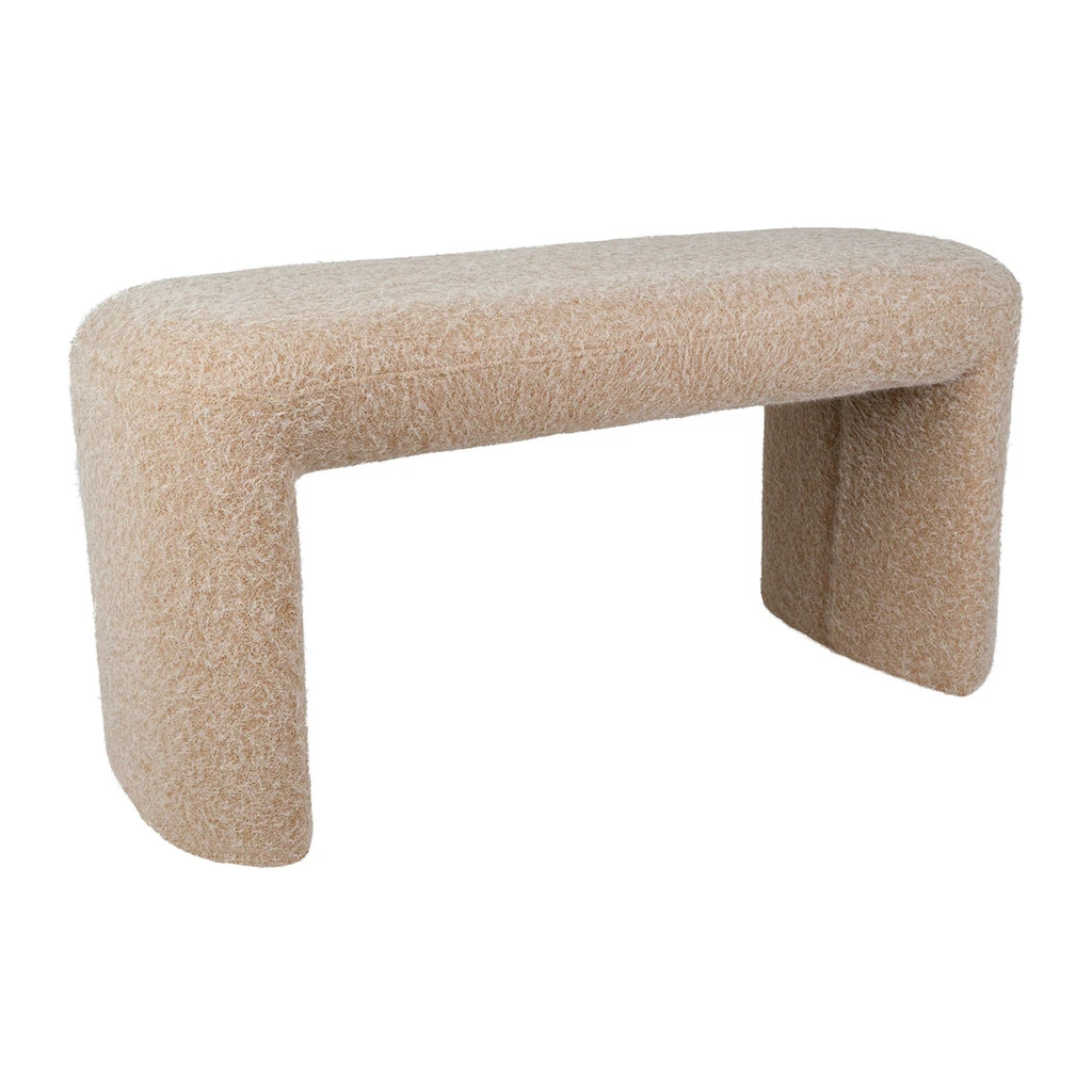 Banc En Tissu Beige - Tessia 2 Banc En Tissu Beige - Tessia – Image 2