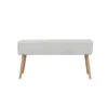 Banc En Tissu Bouclette Ecru - Popy