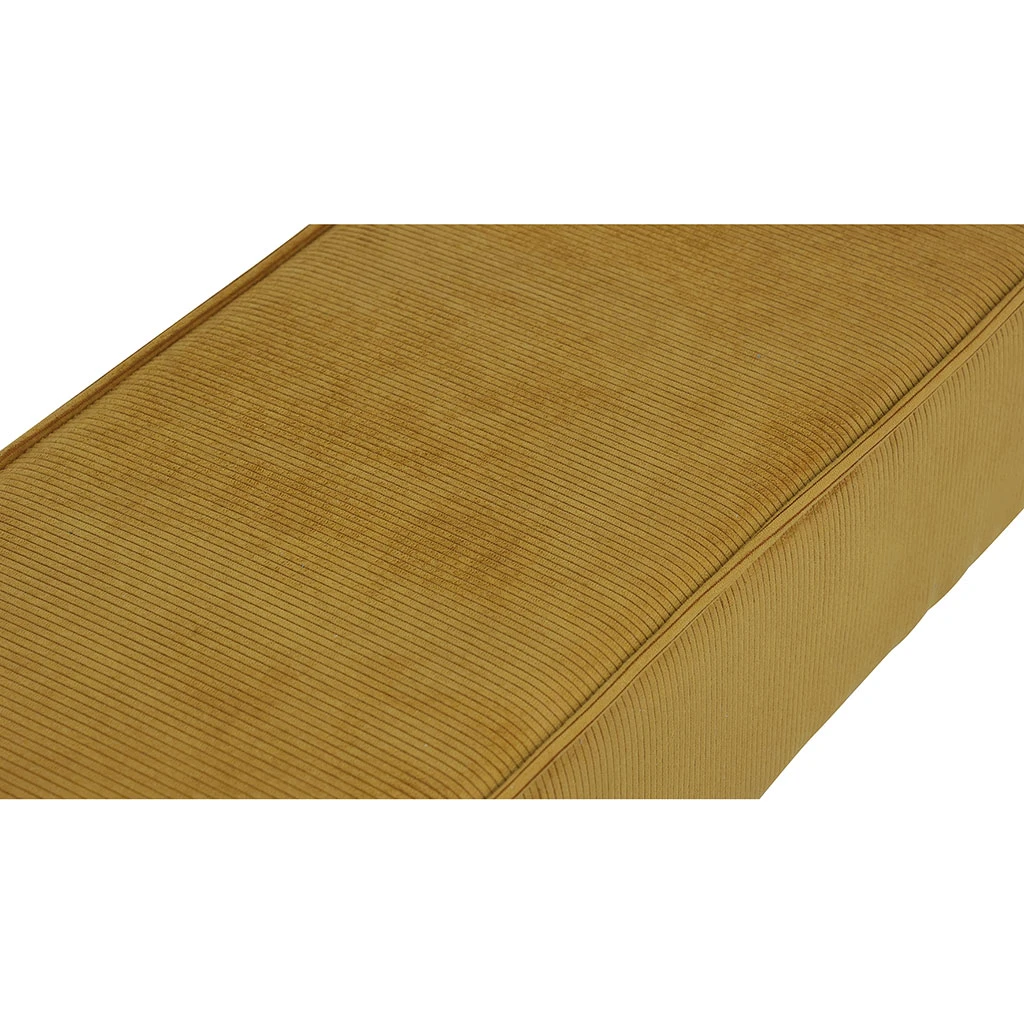 Banc En Velours Côtelé Abricot - Popy 4 Banc En Velours Côtelé Abricot - Popy – Image 4