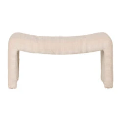 Banc En Velours Côtelé écru - Minimal