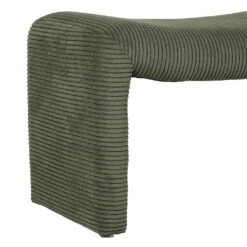 Banc En Velours Côtelé Vert - Minimal -Magasin Général Pour La Maison banc en velours cotele vert minimal 78241 78241 DET02 WEB