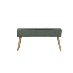 Banc En Velours Côtelé Vert - Popy