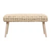Banc Naturel En Tissu Et Pin - Element