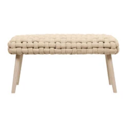 Banc Naturel En Tissu Et Pin - Element