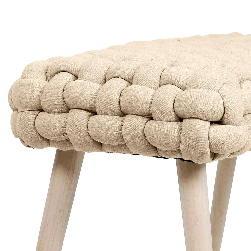 Banc Naturel En Tissu Et Pin - Element 4 Banc Naturel En Tissu Et Pin - Element – Image 4