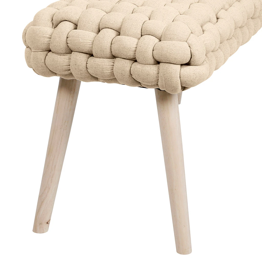 Banc Naturel En Tissu Et Pin - Element 5 Banc Naturel En Tissu Et Pin - Element – Image 5