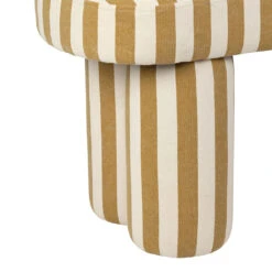 Banc Rayé En Coton Camel Et Bois D'hévéa - Belly 7 Banc Rayé En Coton Camel Et Bois D'hévéa - Belly -Magasin Général Pour La Maison banc raye en coton camel et bois d hevea belly 78536 78536 DET03 WEB