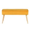 Banc Scandinave Velours Moutarde - Popy